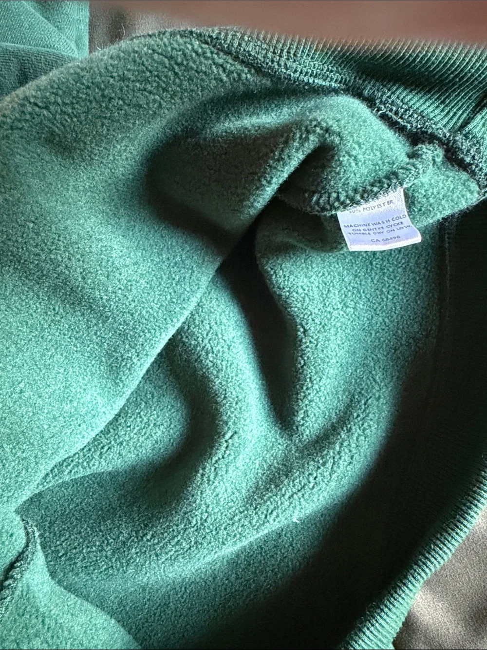 {OORI NOA} thick green fleece sweat set 6/7T